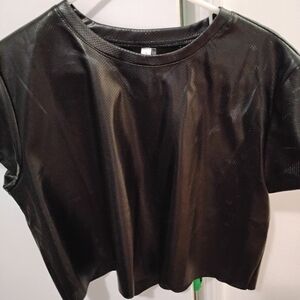 Black Mesh Women's Top